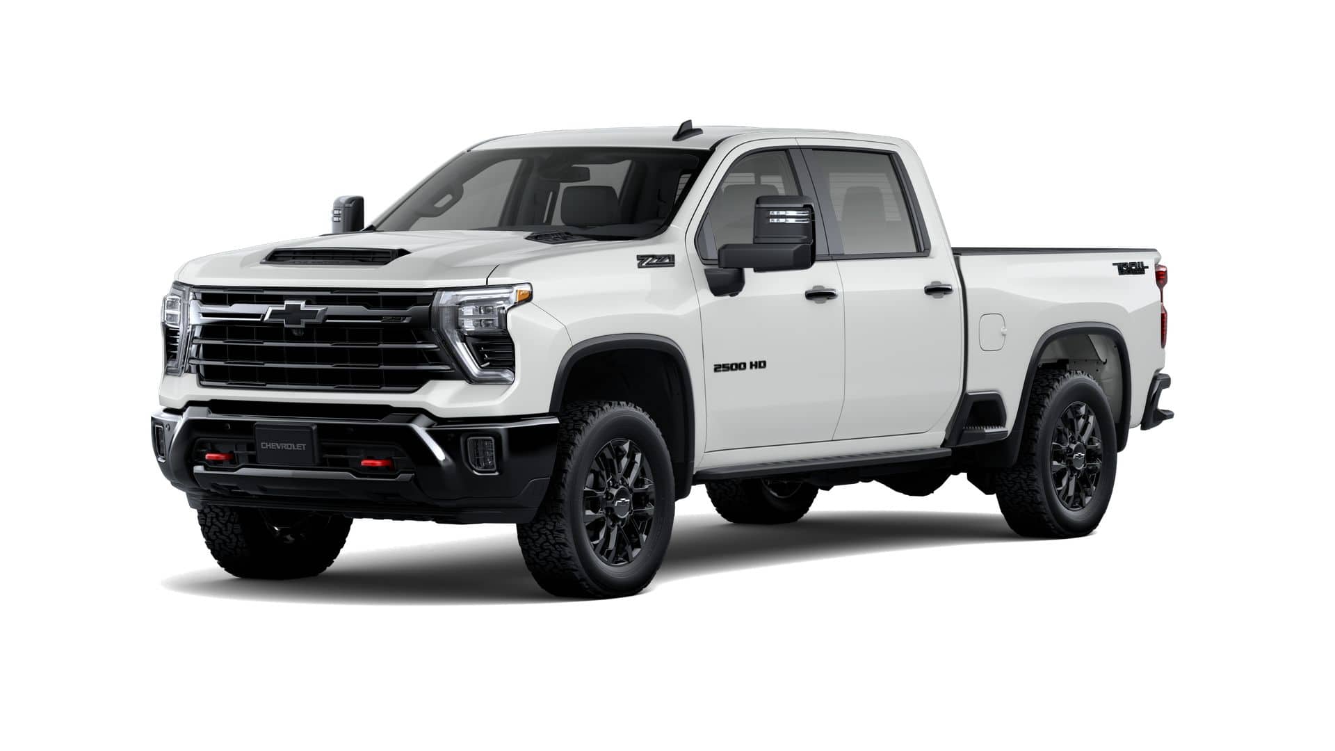 2026 Chevrolet Silverado 2500 HD LT in Summit White — front three-quarter view