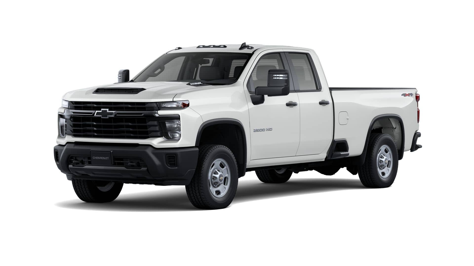2026 Chevrolet Silverado 2500 HD WT in Summit White — front three-quarter view