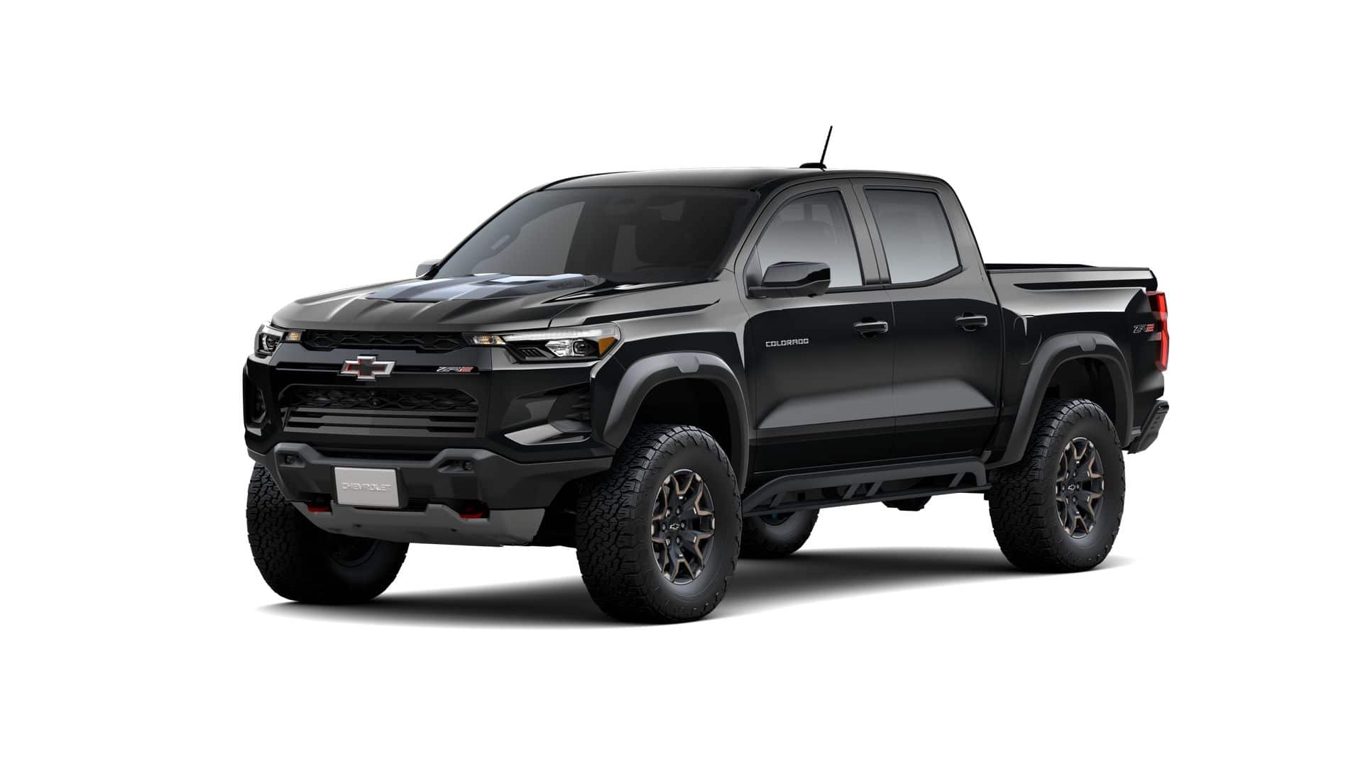 2026 Chevrolet Colorado ZR2 in Black — front three-quarter view