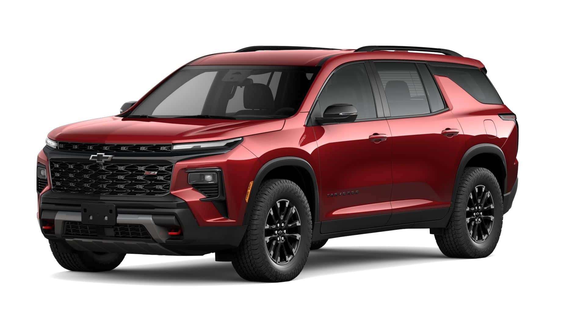 2026 Chevrolet Traverse Z71 in Radiant Red Tintcoat — front three-quarter view