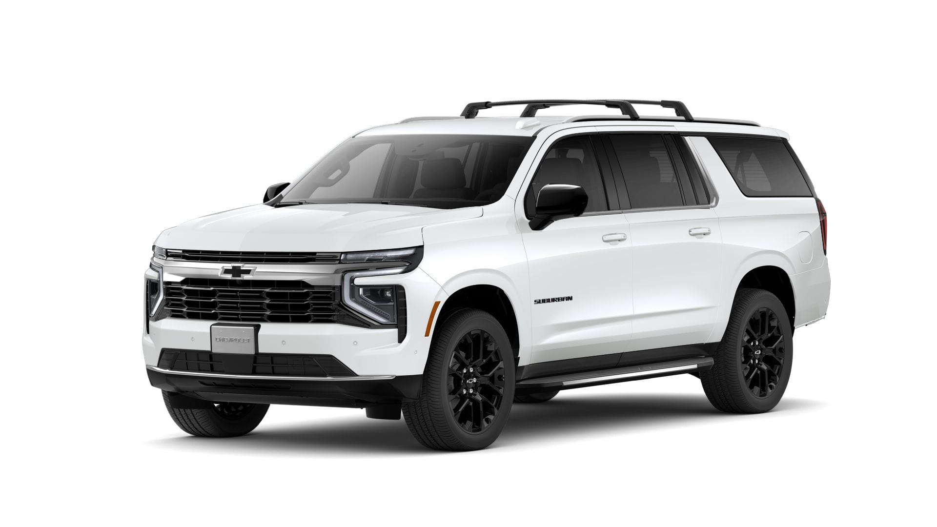 2026 Chevrolet Suburban LS in Summit White — front three-quarter view