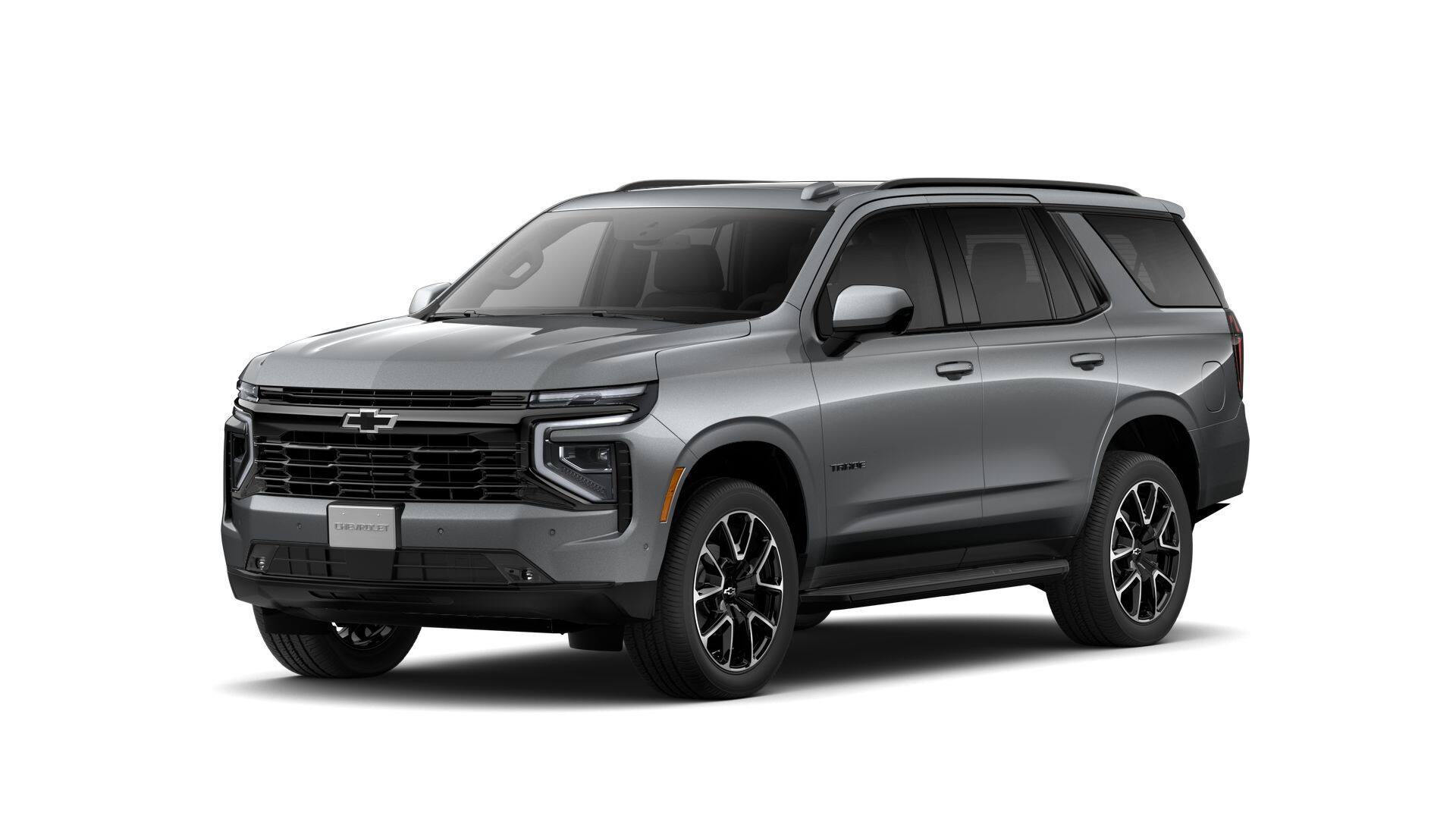 2026 Chevrolet Tahoe RST in Sterling Gray Metallic — front three-quarter view