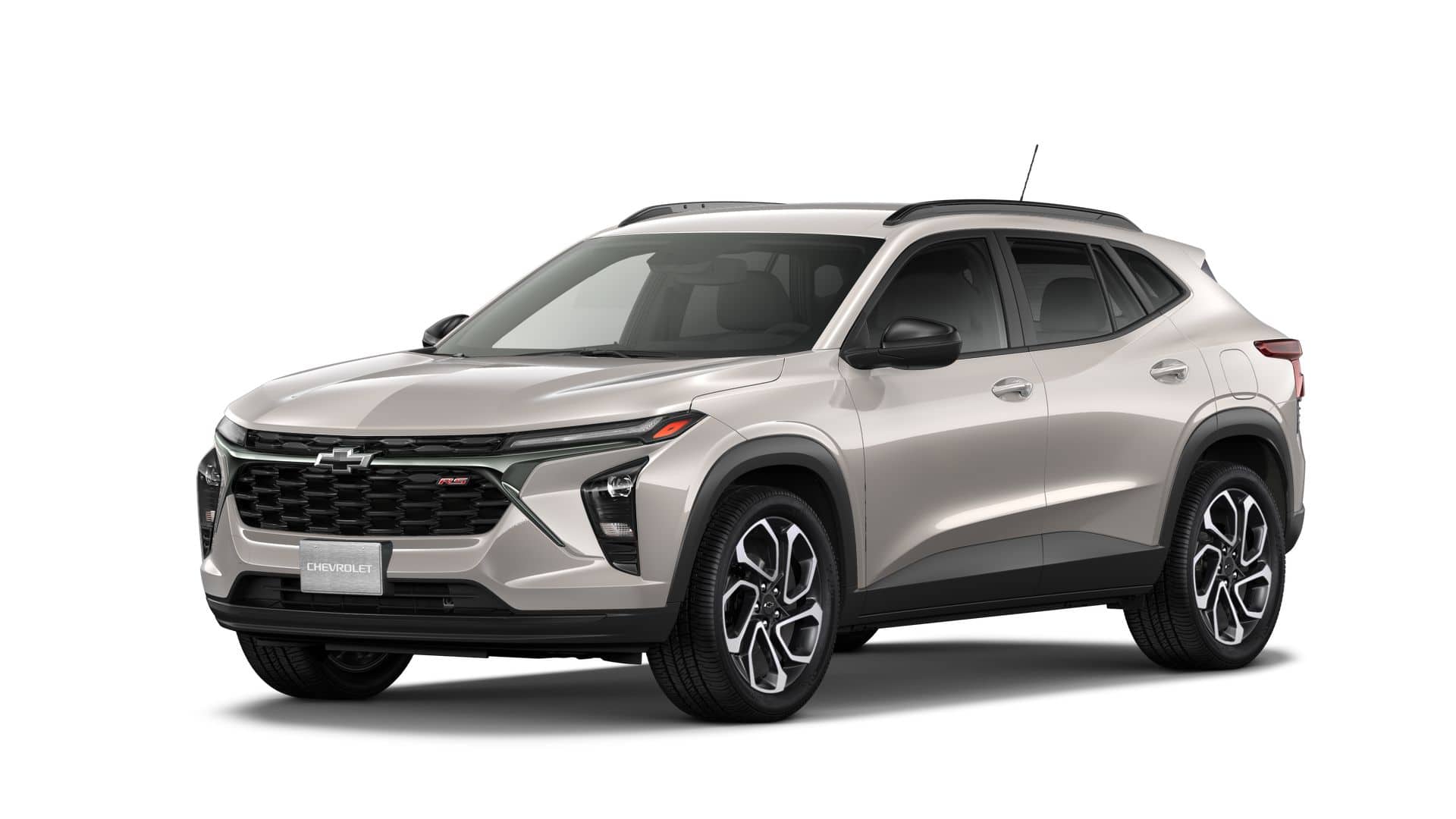 2026 Chevrolet Trax 2RS in White Sands — front three-quarter view