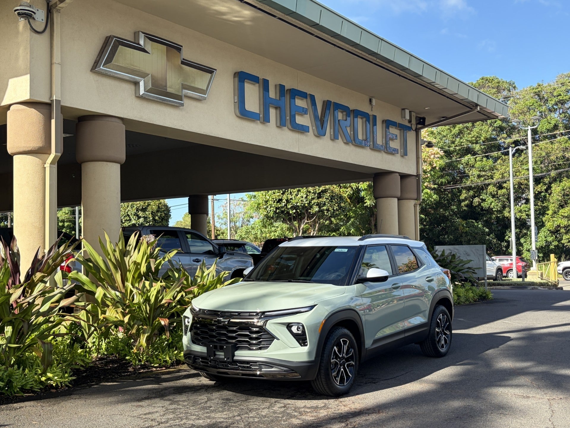 2026 Chevrolet Trailblazer ACTIV in Cacti Green — front three-quarter view